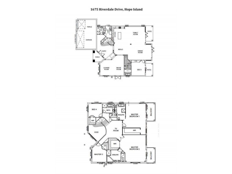 1675 Riverdale Drive, Hope Island QLD 4212 Floorplan
