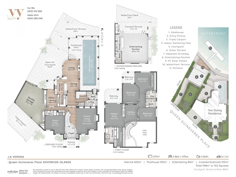 1-3 Queen Guineveres Place, Sovereign Islands QLD 4216 Floorplan