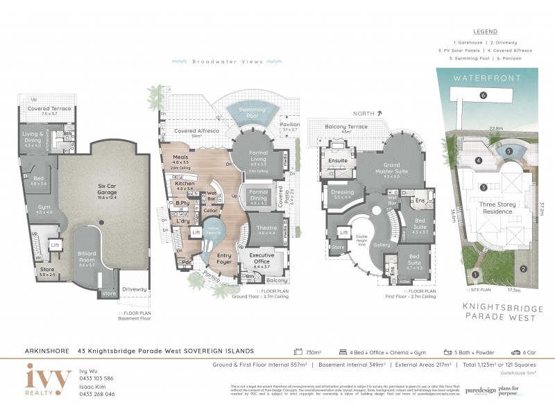 43 Knightsbridge Parade West, Sovereign Islands QLD 4216 Floorplan