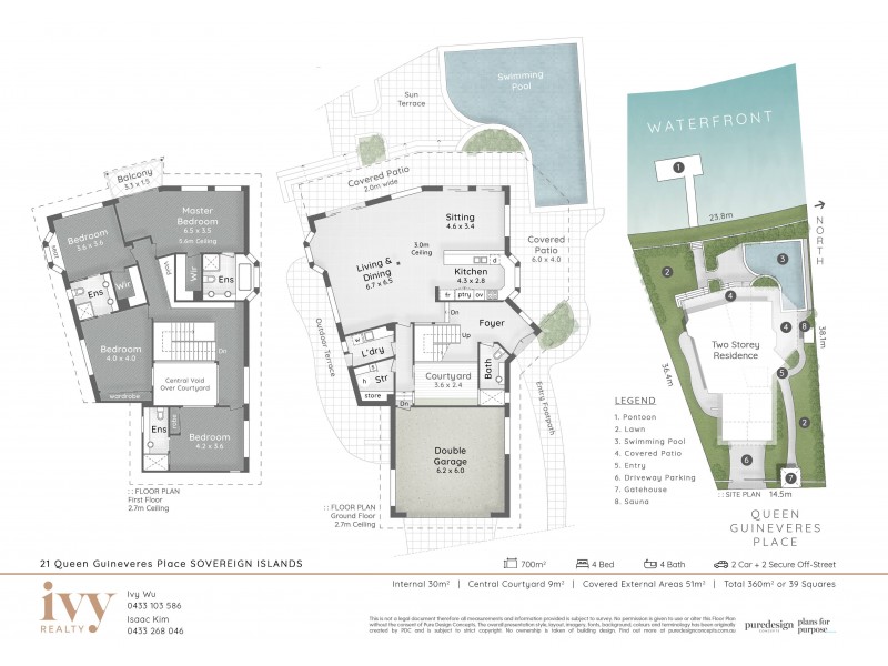 21 Queen Guineveres Place, Sovereign Islands QLD 4216 Floorplan