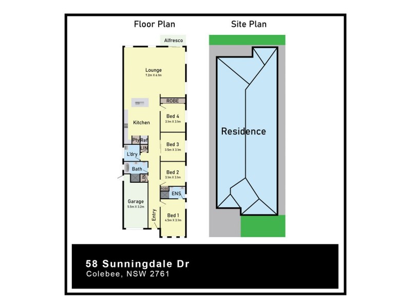 58 Sunningdale Drive, Colebee NSW 2761 Floorplan