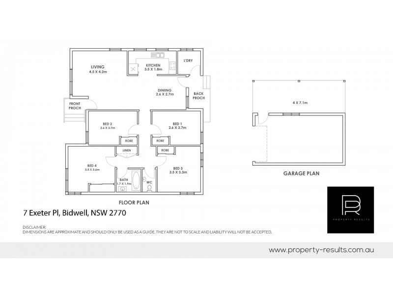 7 Exeter Place, Bidwill NSW 2770 Floorplan