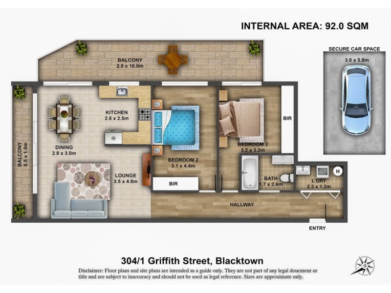 304/1 Griffiths Street, Blacktown NSW 2148 Floorplan
