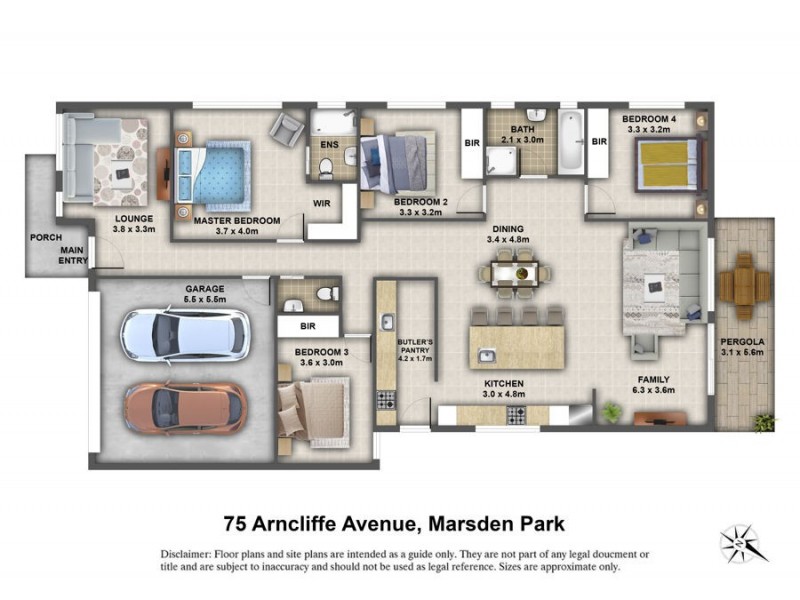75 Arncliffe Avenue, Marsden Park NSW 2765 Floorplan