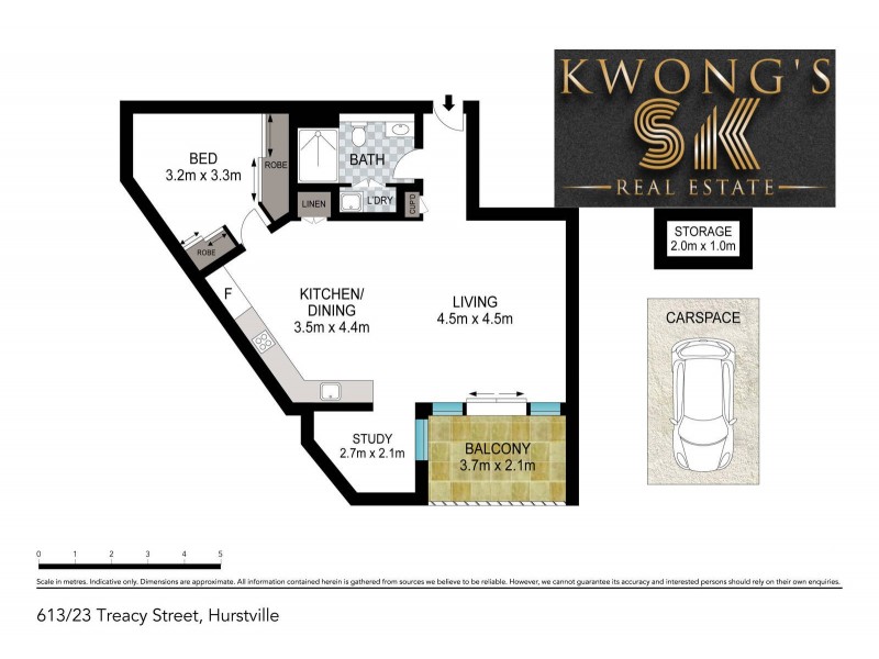 613/21 Treacy Street, Hurstville NSW 2220 Floorplan