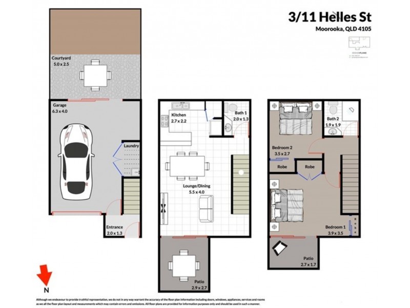 3/11 Helles Street, Moorooka QLD 4105 Floorplan