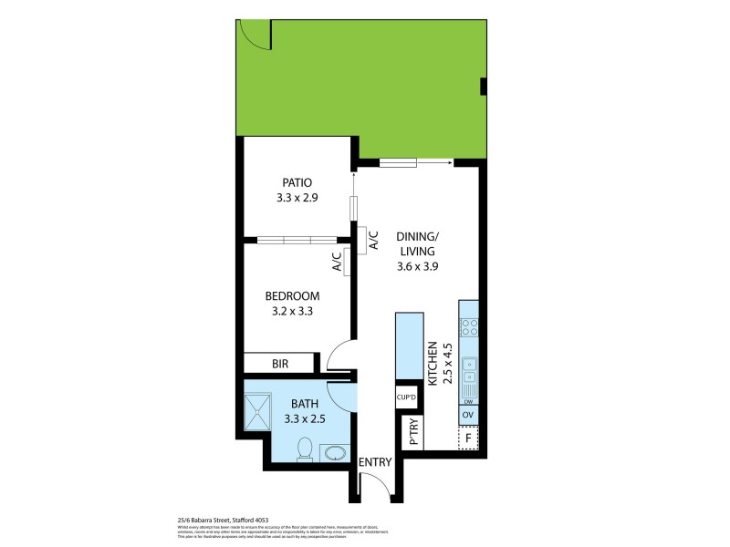 25/6 BABARRA STREET, Stafford QLD 4053 Floorplan