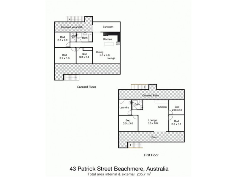 43  Patrick Street, Beachmere QLD 4510 Floorplan