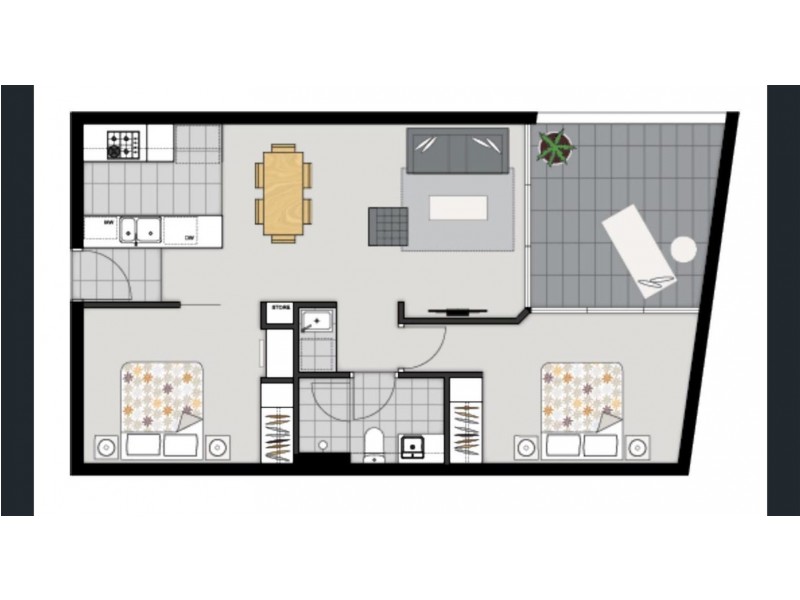 205/25 Bouquet Street, South Brisbane QLD 4101 Floorplan