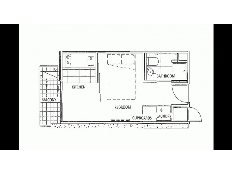 512/253 Franklin, Melbourne VIC 3000 Floorplan