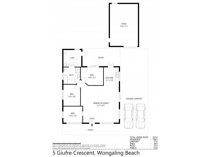 5 Giufre Crescent, Wongaling Beach QLD 4852 Floorplan