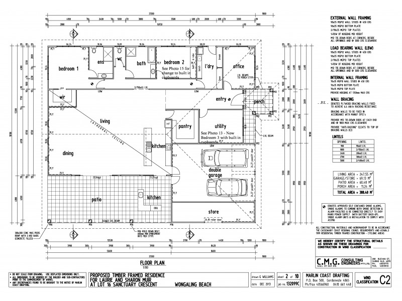 1 Sanctuary Cres, Wongaling Beach QLD 4852 Floorplan
