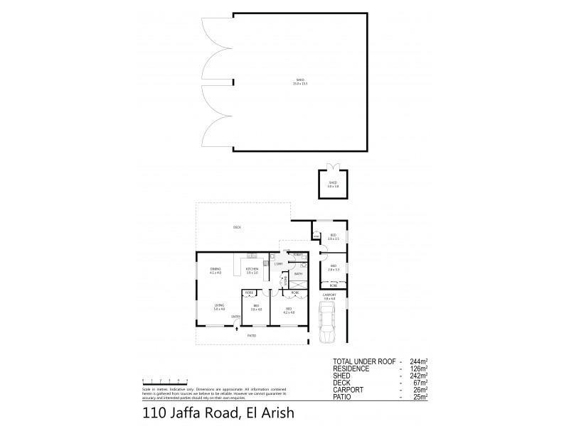 110 Jaffa Rd, El Arish QLD 4855 Floorplan