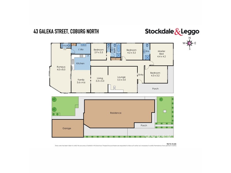 43 Galeka Street, Coburg North VIC 3058 Floorplan