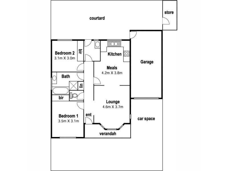 2/22 Sadie Street, Glenroy VIC 3046 Floorplan