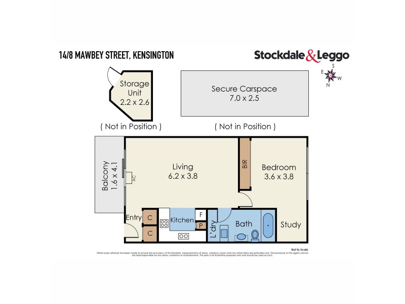 14/8 Mawbey Street, Kensington VIC 3031 Floorplan