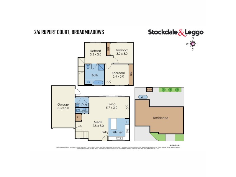 2/6 Rupert Court, Broadmeadows VIC 3047 Floorplan
