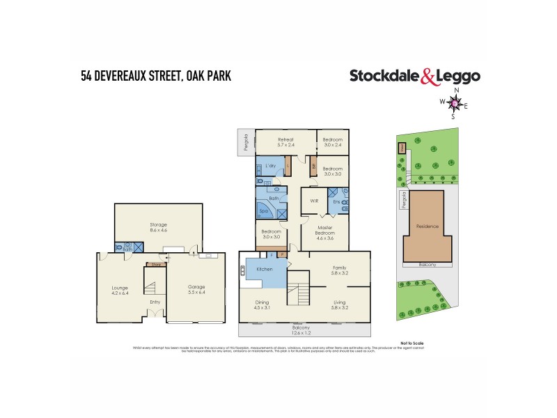 54 Devereaux Street, Oak Park VIC 3046 Floorplan