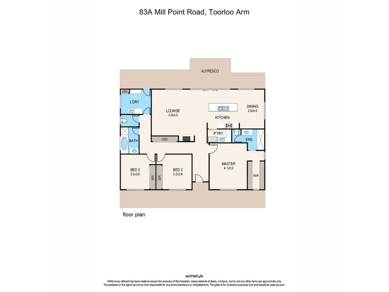 83 Mill Point Road, Toorloo Arm VIC 3909 Floorplan