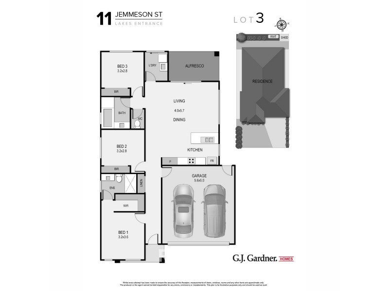 Lot 3 / 11 Jemmeson, Lakes Entrance VIC 3909 Floorplan