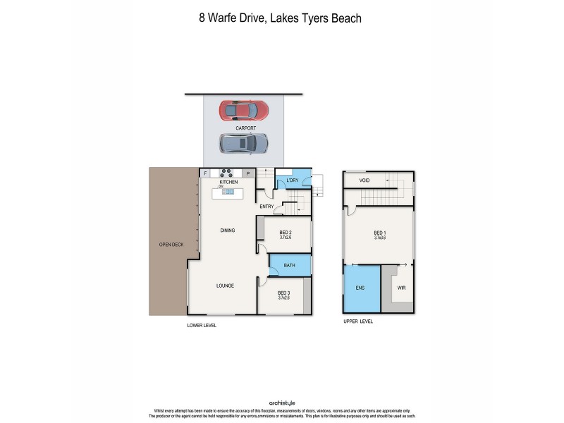 8 Warfe Drive, Lake Tyers Beach VIC 3909 Floorplan