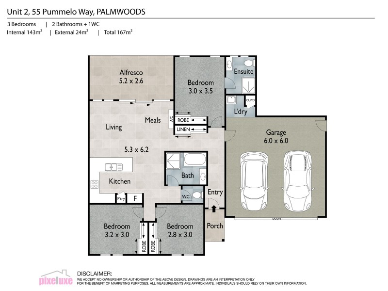 2/55 Pummelo Circuit, Palmwoods QLD 4555 Floorplan