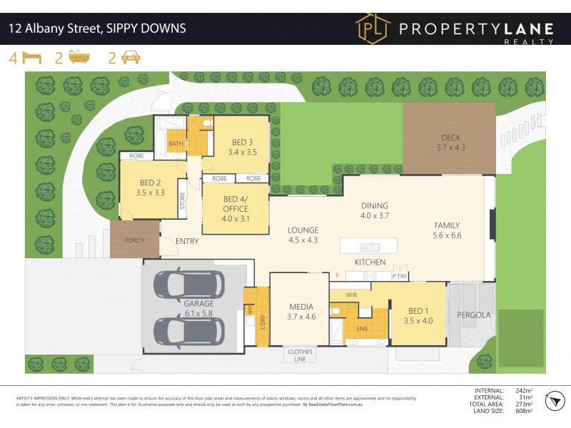 12 Albany Street, Sippy Downs QLD 4556 Floorplan