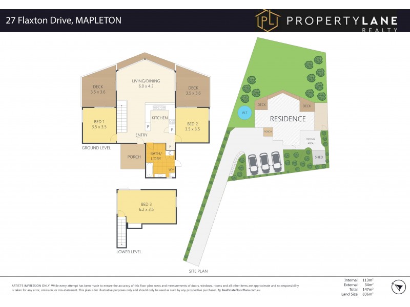 27 Flaxton Drive, Mapleton QLD 4560 Floorplan