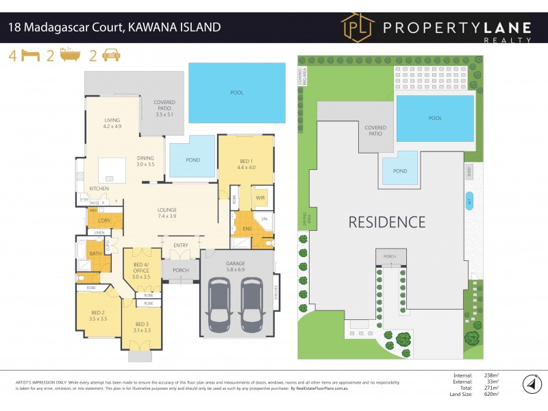18 Madagascar Court, Kawana Island QLD 4575 Floorplan