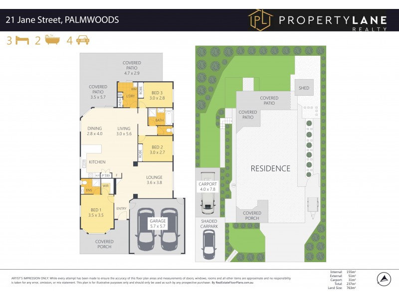 21 Jane Street, Palmwoods QLD 4555 Floorplan