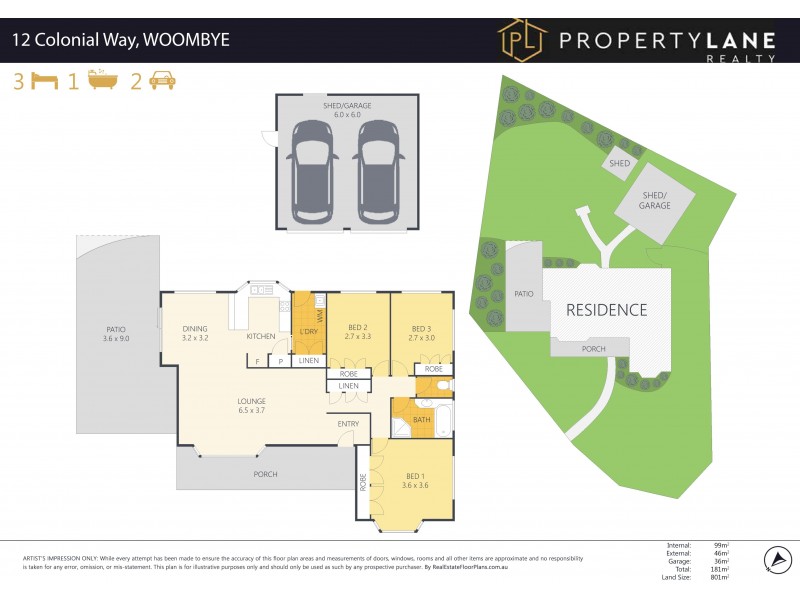 12 Colonial Way, Woombye QLD 4559 Floorplan