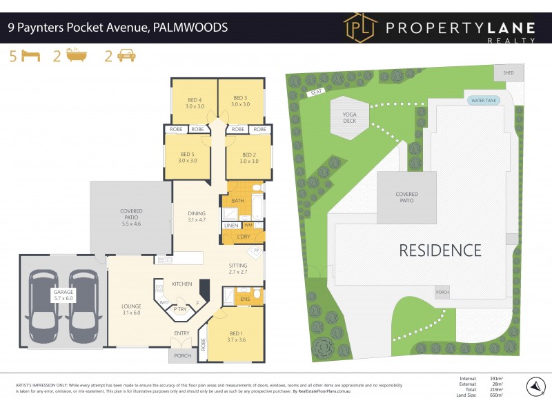 9 Paynters Pocket Avenue, Palmwoods QLD 4555 Floorplan