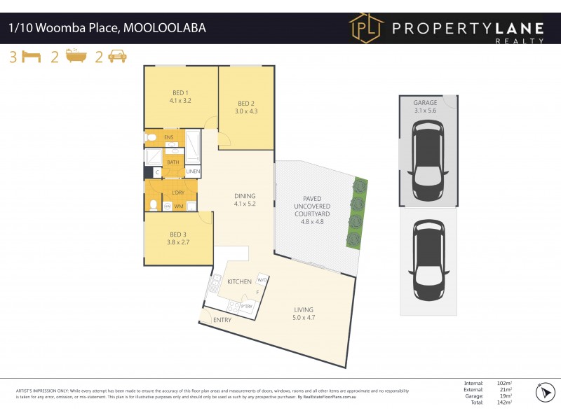 1/10-12 Woomba Place, Mooloolaba QLD 4557 Floorplan