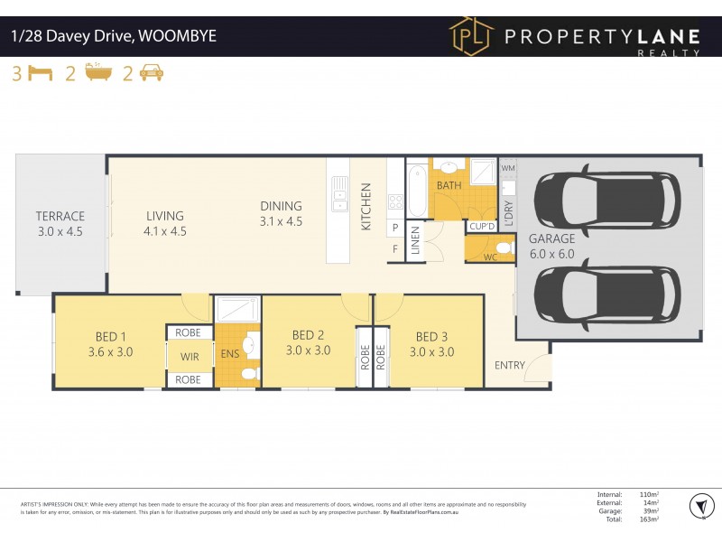 1/28 Davey Drive, Woombye QLD 4559 Floorplan