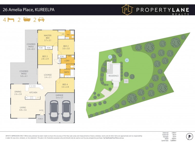26 Amelia Place, Kureelpa QLD 4560 Floorplan