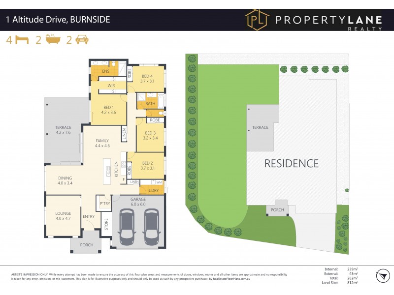 1 Altitude Drive, Burnside QLD 4560 Floorplan