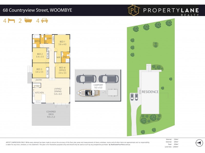 68 Countryview Street, Woombye QLD 4559 Floorplan