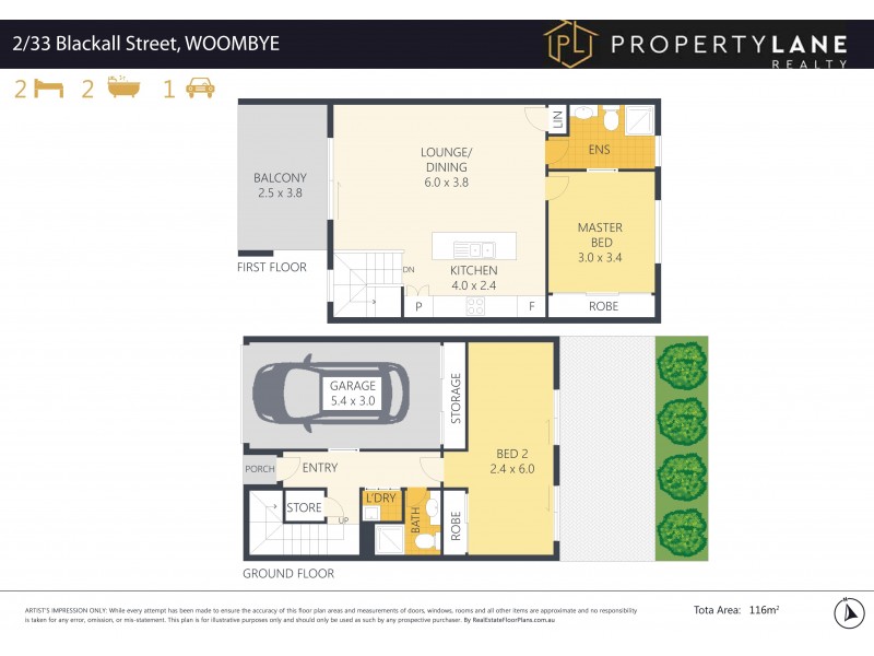 2/33 Blackall Street, Woombye QLD 4559 Floorplan