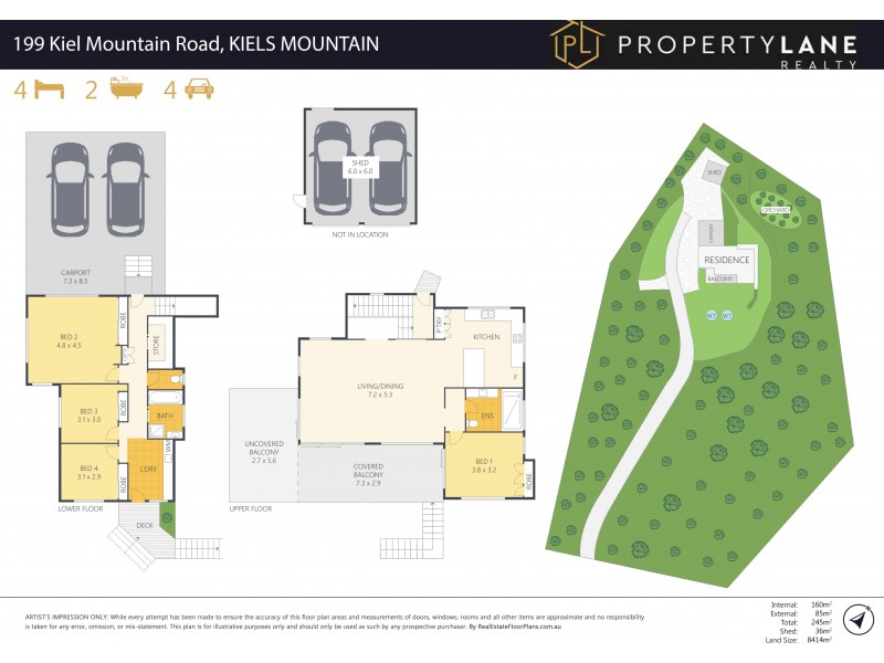 199 Kiel Mountain Road, Kiels Mountain QLD 4559 Floorplan