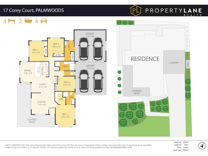 17 Corey Court, Palmwoods QLD 4555 Floorplan