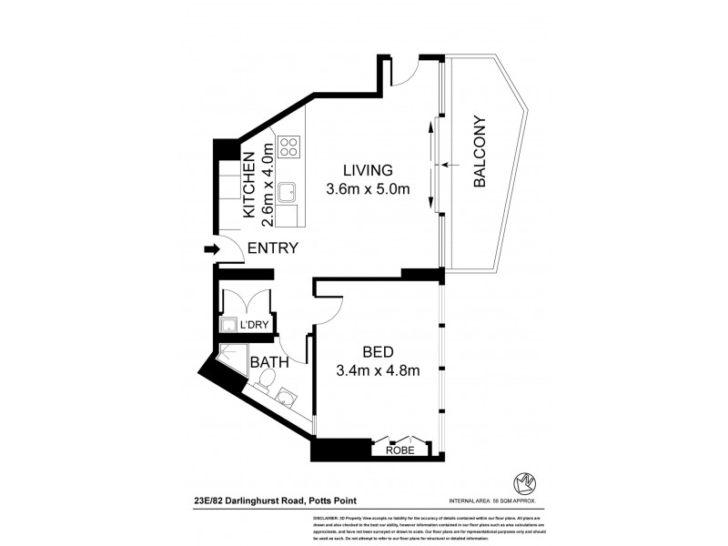 23E 82 Darlinghurst Road, Potts Point NSW 2011 Floorplan