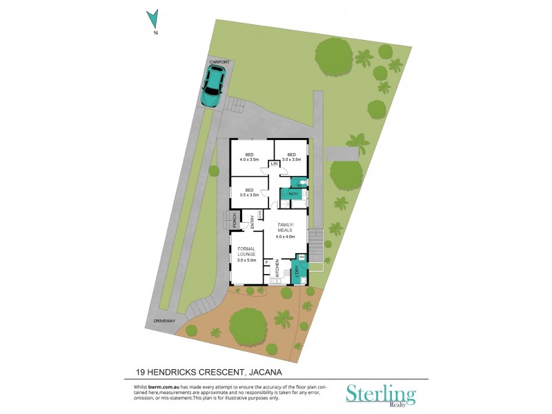 19 Hendricks Crescent, Jacana VIC 3047 Floorplan