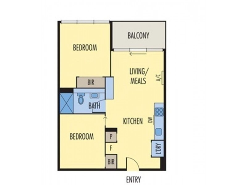 1118/220 Spencer Street, Melbourne VIC 3000 Floorplan