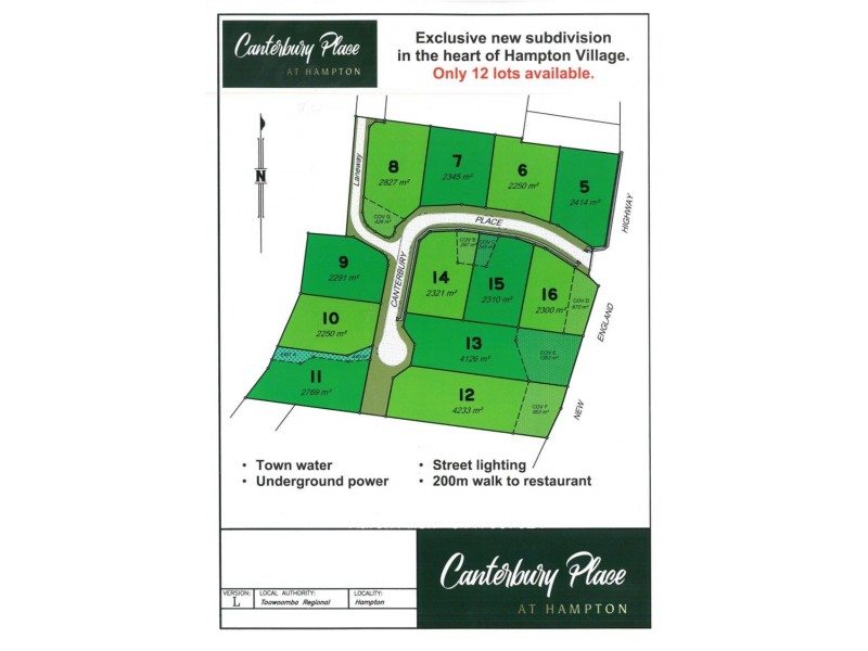 Lot 14 Canterbury Place, Hampton QLD 4352