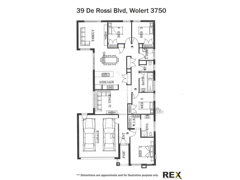 39 De Rossi Boulevard, Wollert VIC 3750 Floorplan