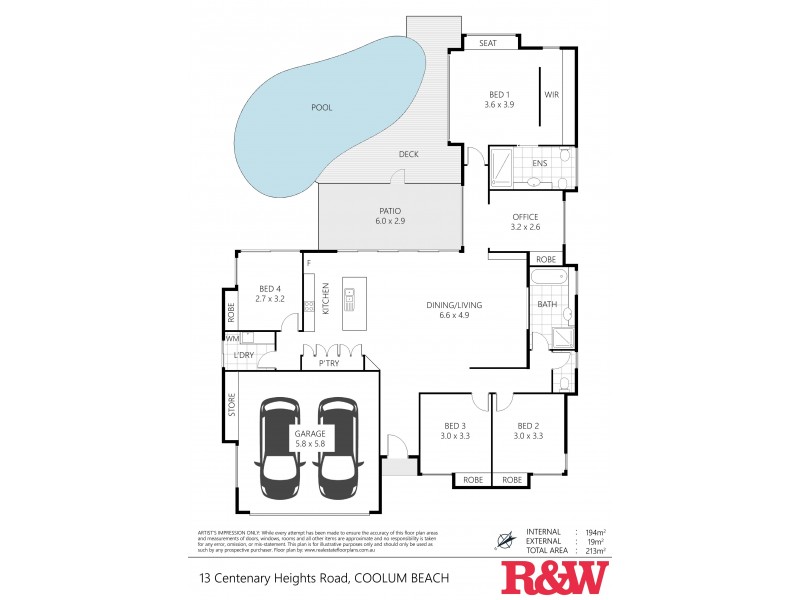 13 Centenary Heights Road, Coolum Beach QLD 4573 Floorplan