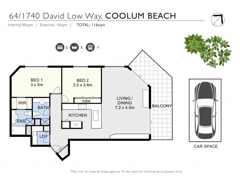 64/1740 David Low Way, Coolum Beach QLD 4573 Floorplan