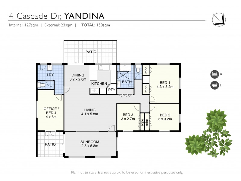 4 Cascade Drive, Yandina QLD 4561 Floorplan