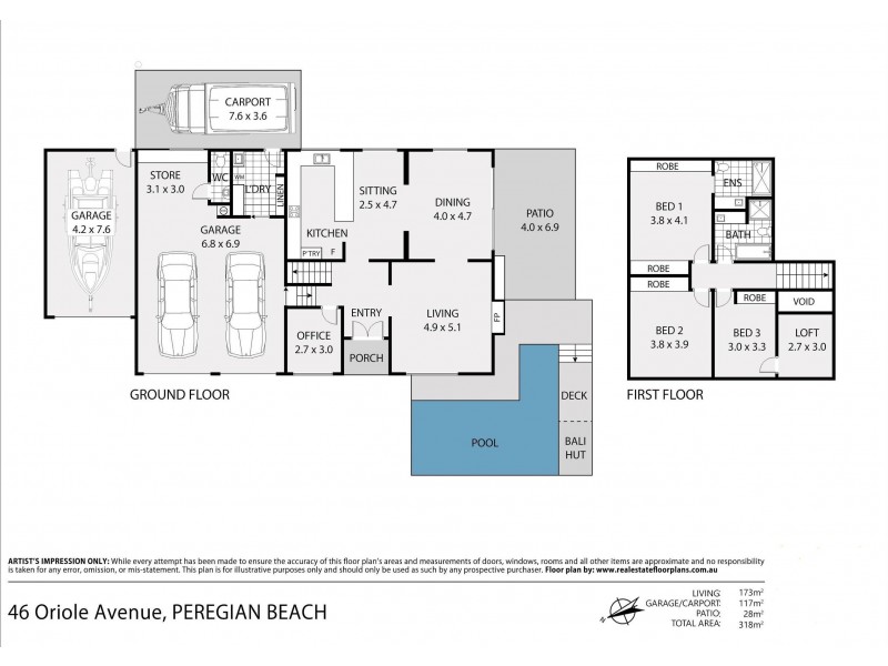 46 Oriole Avenue, Peregian Beach QLD 4573 Floorplan
