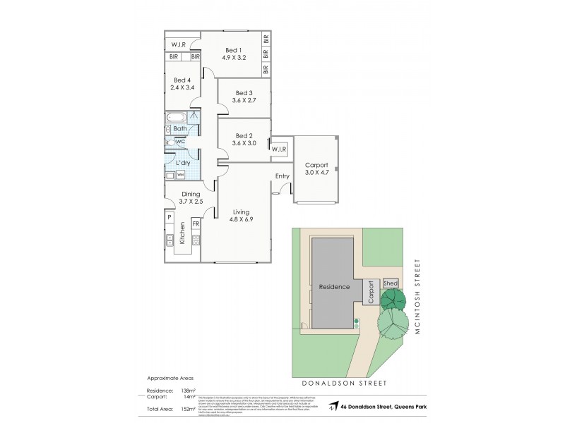 46 Donaldson Street, Queens Park WA 6107 Floorplan